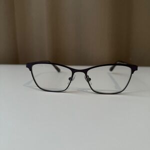 Foster Grant Design Optics Purple Rectangle Cat Eye Reading Glasses +2.00 LO0921